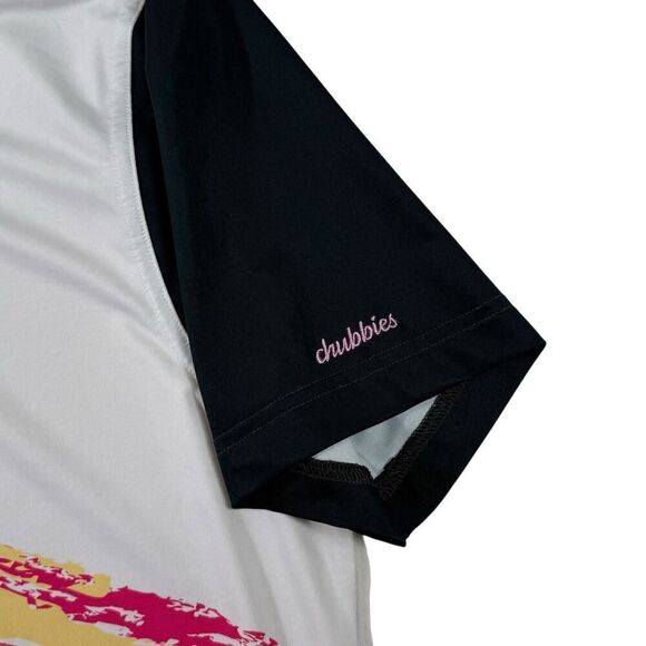 Chubbies Tennis Champ Mens Mens Small Multicolor Short Sleeve Polo Shirt - Picture 5 of 9